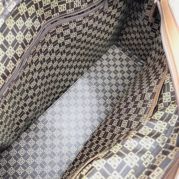 Givenchy Monogrammed Canvas Leather Trim Travel Bag - Picture 12 of 12